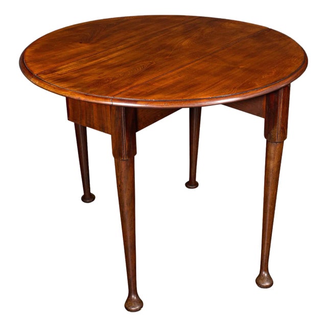 Antique 4 Seat Drop Leaf Supper Table, English, Extending, Gate Leg, Georgian For Sale