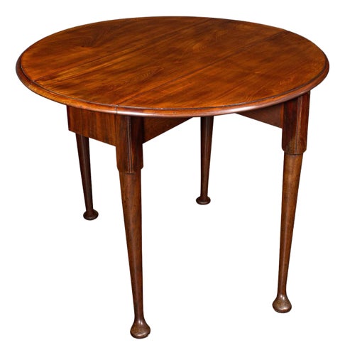 Antique 4 Seat Drop Leaf Supper Table, English, Extending, Gate Leg, Georgian