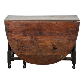 Early 20th Century Vintage French Gateleg Dining Table For Sale