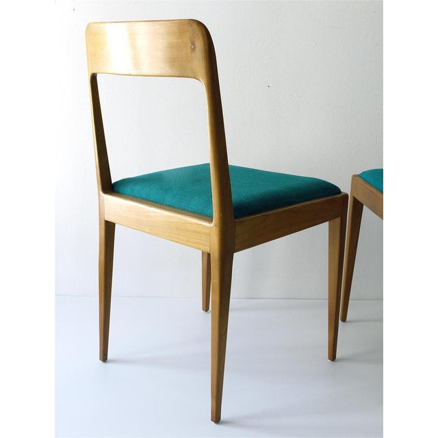 Mid-Century Walnut Dining Chairs attributed to Carl Auböck, Vienna, Austria, 1950s, Set of 4 For Sale - Image 12 of 18