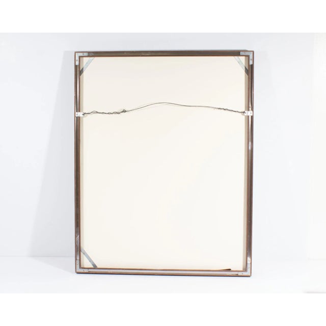 Paint 1961 Abstract Mixed Media Painting of a Sail Boat by Harry Hilson For Sale - Image 7 of 10