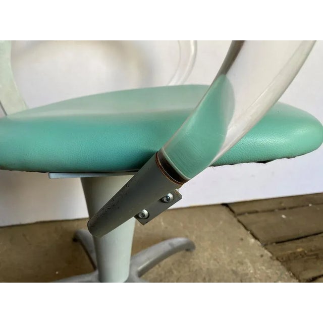 Skai Swivel Hair Chair with Acrylic Glass, 1970s For Sale - Image 11 of 13