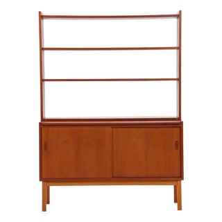 Vintage Teak Bookcase in Wood, 1960s For Sale