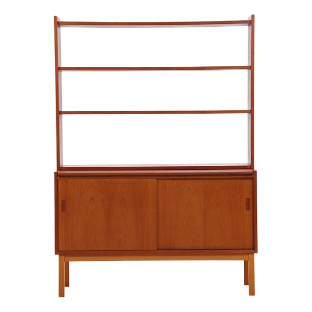 Vintage Teak Bookcase in Wood, 1960s For Sale