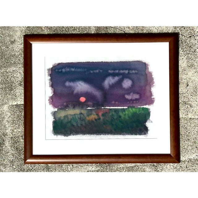 Vintage Joe Orffeo Original Abstract Watercolor on Paper For Sale In West Palm - Image 6 of 12