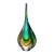 Mid-Century Modern Murano Style Teardrop Art Glass Sculpture For Sale