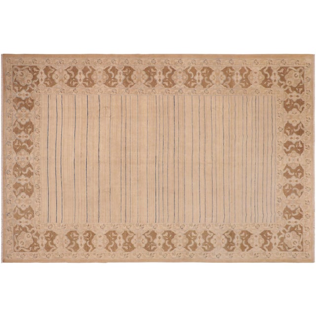 1980s Vintage Boho Chic Multi/Brown Wool Rug - 10'1" X 13'2" For Sale - Image 9 of 10