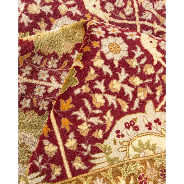 Textile Mogul, One-of-a-Kind Hand-Knotted Area Rug in Orange, 9' 2" x 12' 1" For Sale - Image 7 of 8