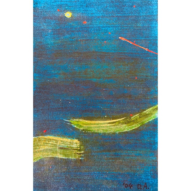 Abstract Expressionism Don Ahn, Gestural Abstraction, Miniature Abstract Expressionist Korean Modernist Painting, 2004 For Sale - Image 3 of 8