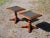 Statton Furniture Vintage Pair Statton Oldtowne Solid Cherry Stone Top Pedestal End Tables For Sale - Image 4 of 13