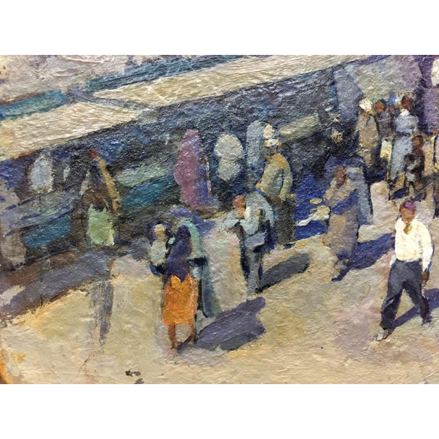1960s Oil Painting Market Yudin Igor Dmitrievich For Sale - Image 6 of 10