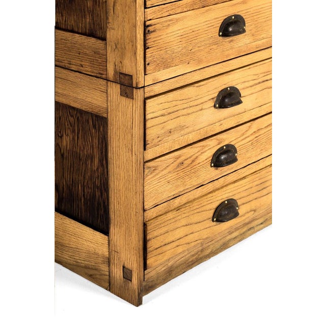 Large Plan Chest in Pine For Sale - Image 9 of 16