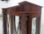 Fine Carved Mahogany Claw Feet Glass Shelved Bookcase Display Cabinet Stunning For Sale - Image 11 of 12