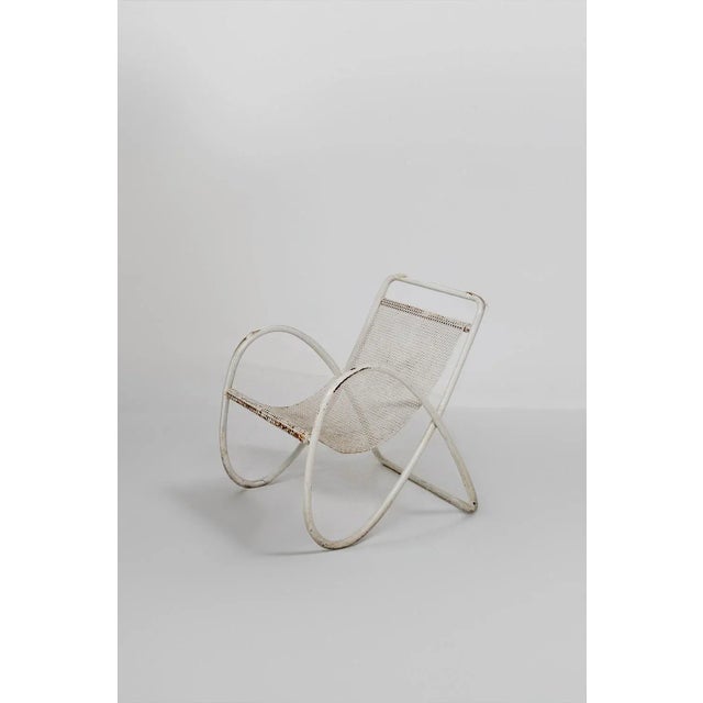 Rationalist Curved Iron Amchair, 1930s For Sale - Image 12 of 12