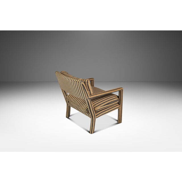 Mid-Century Modern Parsons Chair / Club Chair in the Manner of Milo Baughman, Usa, C. 1960s For Sale In Orlando - Image 6 of 18