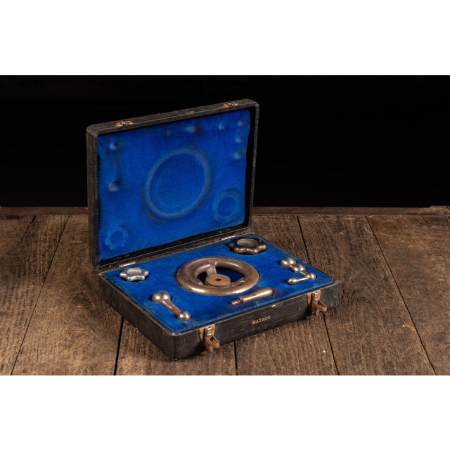 Industrial Vintage Mataco Knobs and Fixtures Salesman Sample Case For Sale - Image 3 of 6