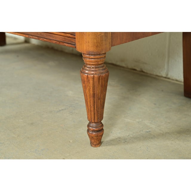Baker Furniture Style Georgian Burled Walnut Breakfront Bookcase Cabinet, Circa 1960s For Sale - Image 12 of 17