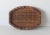 Mid-Century Woven Wicker Rattan Wood Oval Serving Tray Vintage. Well hand crafted serving tray with just the right amount...