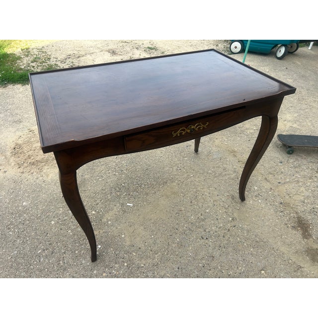 French Provincial Vintage Henredon Writing Desk For Sale - Image 3 of 3