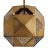 2010s Arteriors Contemporary Pierced Antique Brass Finished Geometric Tyson Pendant Light For Sale - Image 5 of 5