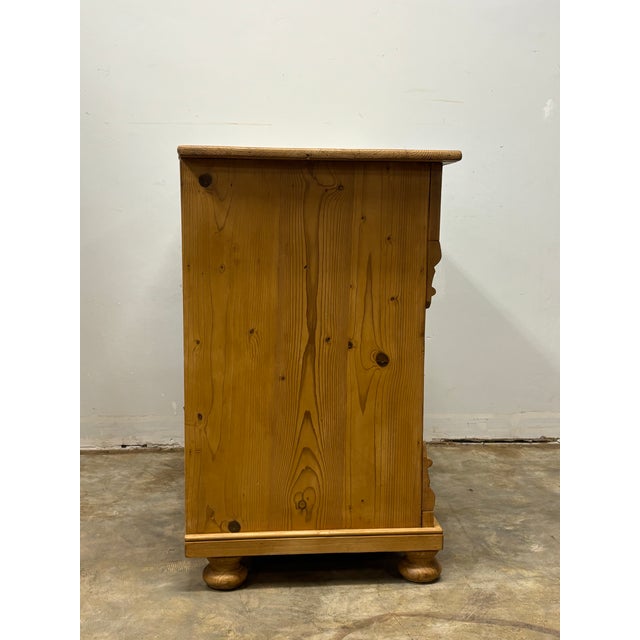Wood 19th Century European Pine Sideboard Dresser Base For Sale - Image 7 of 7