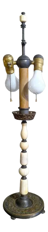Table Lamp With Zodiac Base E. F. Caldwell Style