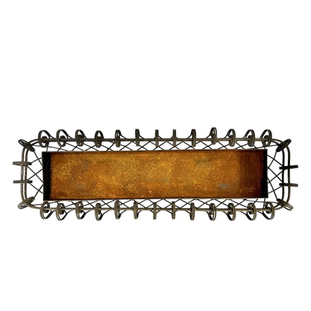 Black Early 20th Century French Iron Wirework Jardinière For Sale - Image 8 of 8