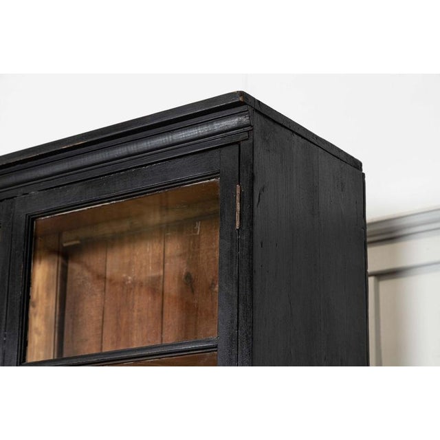 Large English Ebonised Glazed Pine Dresser, 1880 For Sale - Image 13 of 18