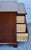 Chippendale Vintage Pair Mahogany Nightstands Chippendale Chests With Pull Out For Sale - Image 3 of 18