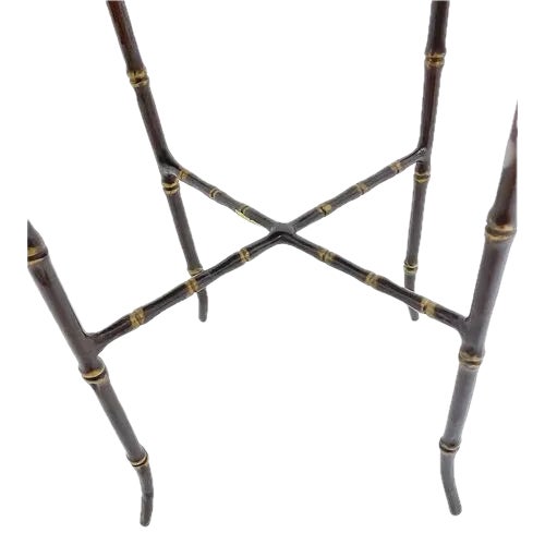 Vintage Maitland Smith Bronze Bamboo/Vine Table For Sale In Atlanta - Image 6 of 8