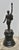 Vintage Olympian Man With Torch Metal Statue on Wood Base For Sale - Image 9 of 12
