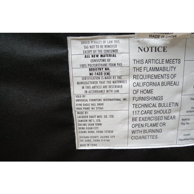 Late 20th Century Universal Furniture Hepplewhite Style Modern Gray Slipper Arm Chair Nailhead For Sale - Image 4 of 11