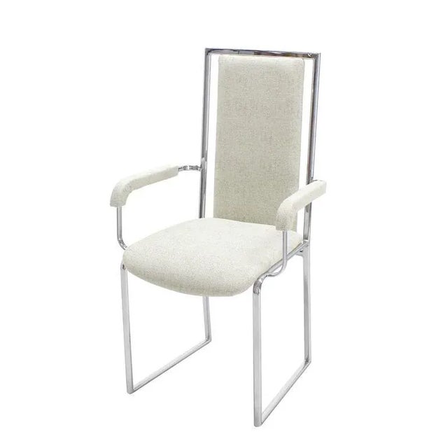 Mid-Century Modern Chrome Dining Chairs - Set of 6 For Sale - Image 6 of 12