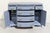 Blue Mid Century Colonial Revival Style Curve Front Buffet in Blue - Newly Painted For Sale - Image 8 of 12