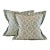 French General Ciel Blue Cream Gray Boheme Floral Pillow Covers- Pair For Sale