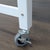 Metal Cb2 Go Kart White Modern Rolling Desk With Metal Frame For Sale - Image 7 of 7