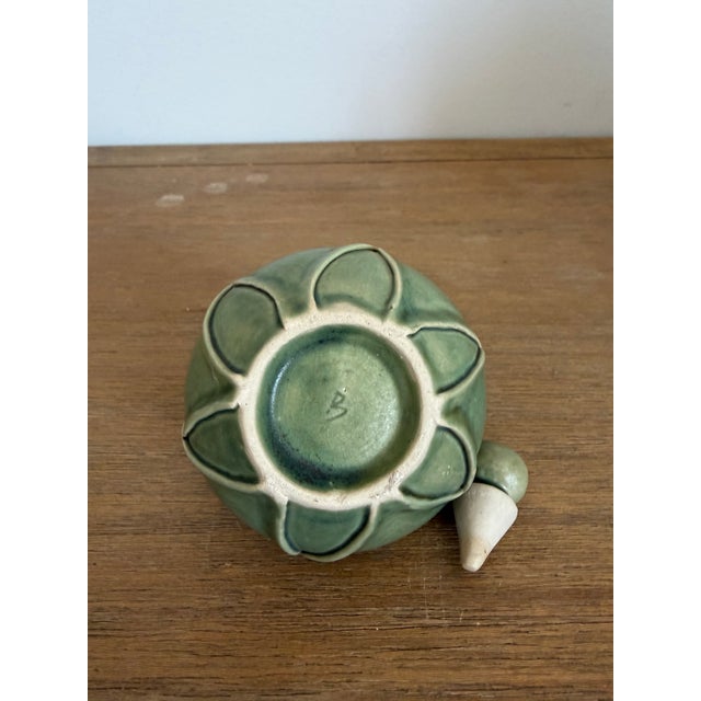 Handcrafted Studio Pottery Bottle W/Stopper For Sale - Image 4 of 8