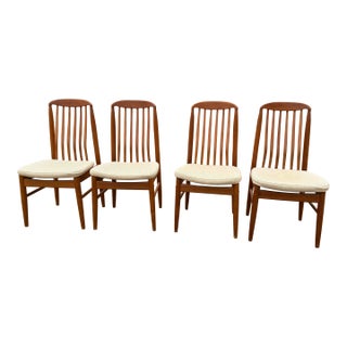 1970s Danish Modern Teak Benny Linden Bl10 Dining Chairs - Set of 4 For Sale