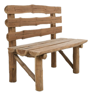 Vintage Rustic Log Bench
