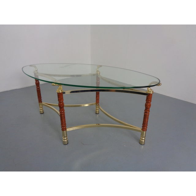 Brown Hollywood Regency Glass Tables, Italy, 1970s, Set of 2 For Sale - Image 8 of 18