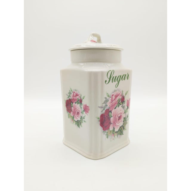 Cream English Staffordshire Ironstone Storage Canisters from D&N England, 1970s, Set of 3 For Sale - Image 8 of 16