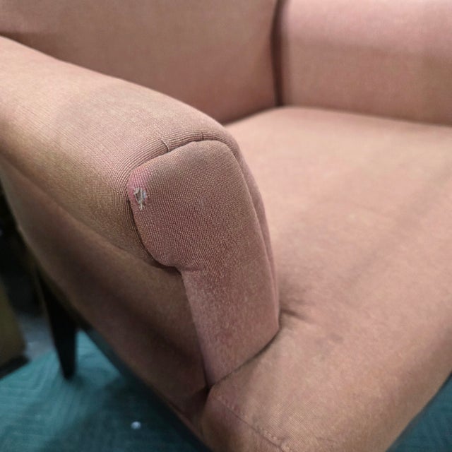 Pair of Bill Sofield for Baker Furniture Contemporary Upholstered Armchairs For Sale - Image 10 of 11