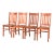 Limbert Style Antique Mission Oak Arts & Crafts Dining Chairs, Set of Four For Sale
