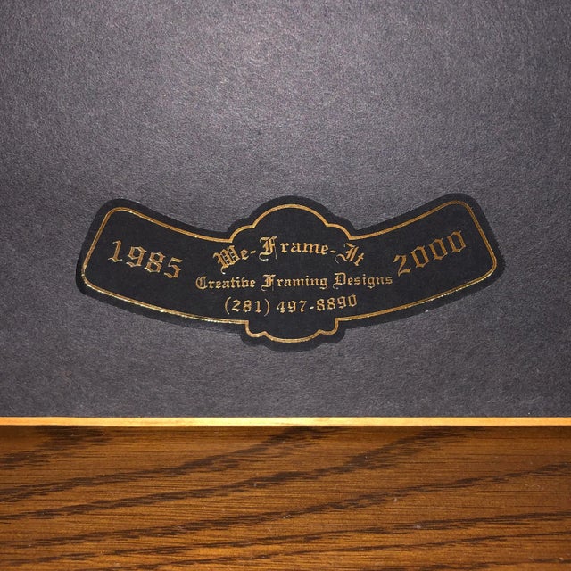 Late 20th Century Late 20th Century Watercolor Painting by Diane Hilton of the Bay Street Company Colorado, Framed For Sale - Image 5 of 6