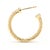 Modern David Yurman Large Twisted Hoop Earrings, 18k Yellow Gold, Length 24.8 Mm For Sale - Image 3 of 6