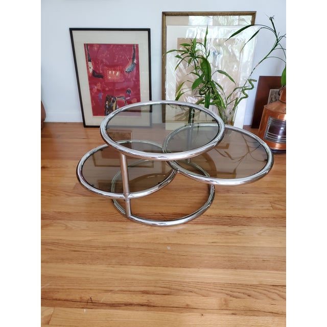 Mid-Century Modern 1970s Vintage Milo Baughman Style Multi Form Cocktail Table For Sale - Image 3 of 8