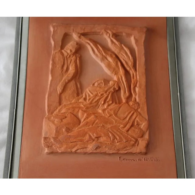 Antoine Bourdelle, Bas Relief Sculpture, 1890s, Terracotta For Sale - Image 4 of 9