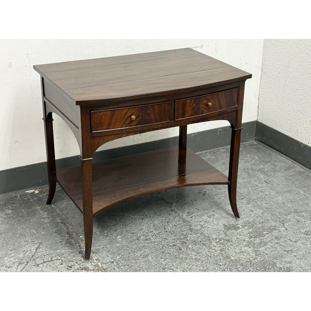 Dessin Fournir Dessin Fournir Waring Bow Front Side Table For Sale - Image 4 of 12
