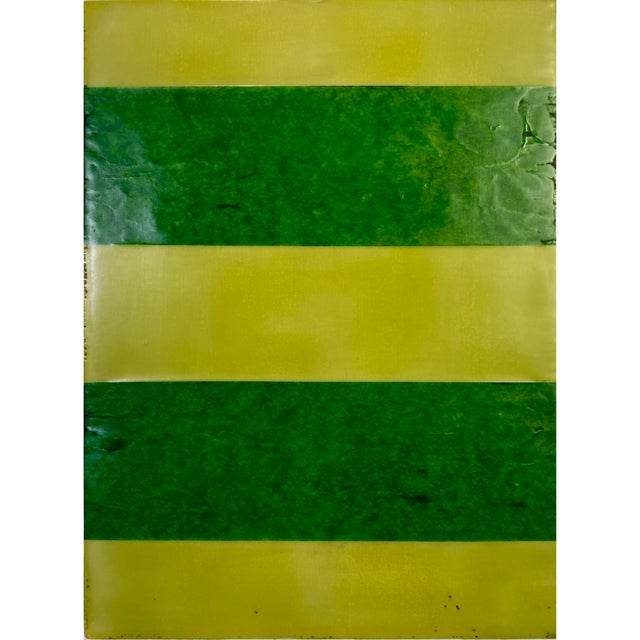 Encaustic Collage Installation by Gina Cochran - "Cahoots" - 9 Panels For Sale - Image 9 of 11