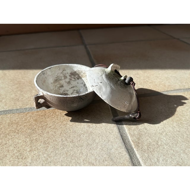 Small Handmade Raku Studio Ceramic Lidded Box, Germany, 1980s For Sale - Image 14 of 17